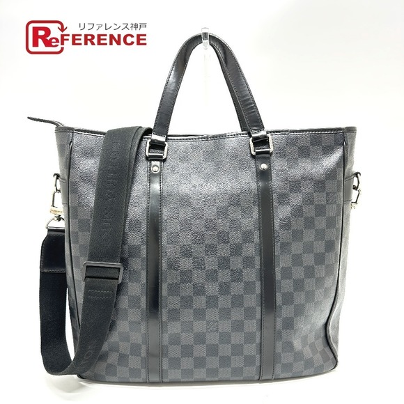 Louis Vuitton Tote Tadao Bag Bag vertical Black Graphite crossbody black - Picture 1 of 9